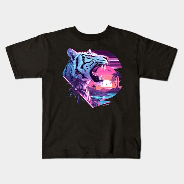 tiger Kids T-Shirt by peterdoraki